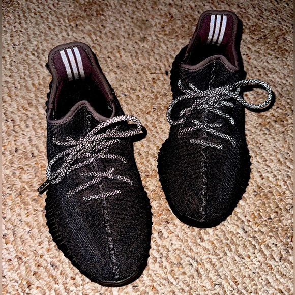 Adidas Yeezy Boost 350 non reflective black shoes - Picture 8 of 13